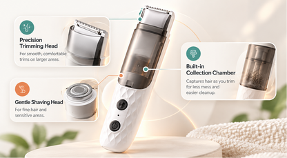 Womens Electric Shaver with Vacuum hair Collector